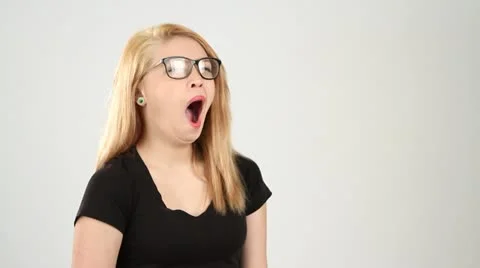 Sleepy Yawn Stock Footage 21183834