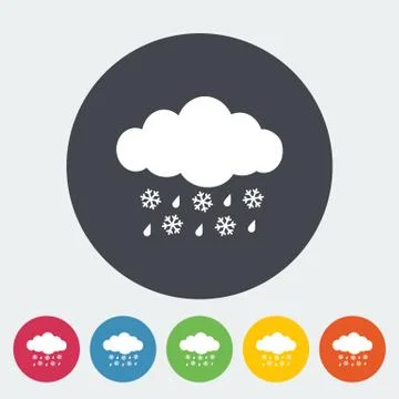 Sleet icon Stock Illustration