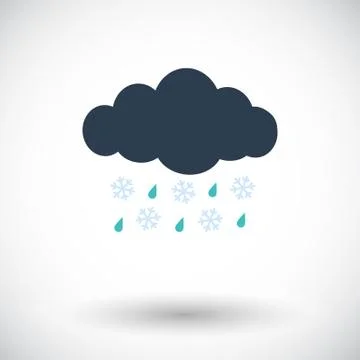 Sleet icon Stock Illustration