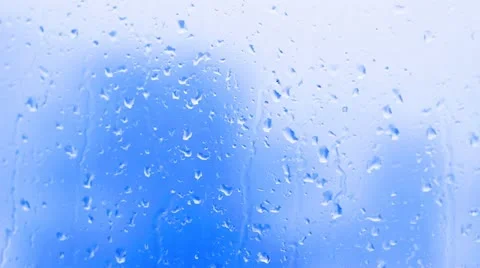 Sleet Snow Rain Drops on Window HD Stock Footage 22179273