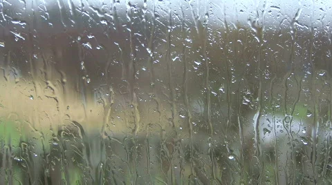 Sleet on window Stock Footage 663019