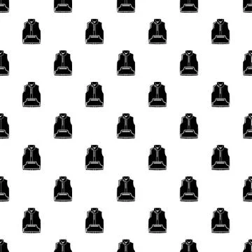 Sleeveless jacket pattern seamless Stock Illustration