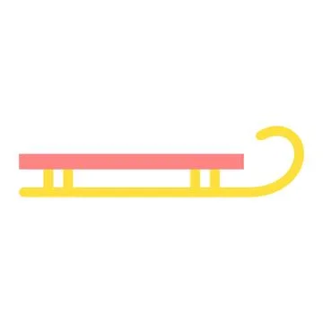 Sleigh gift vector illustration Stock Illustration