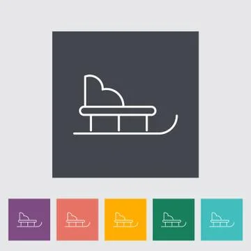 Sleigh Stock Illustration