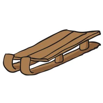 Sleighs Stock Illustration