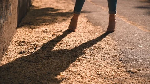 Slender legs  Video stock 109212575