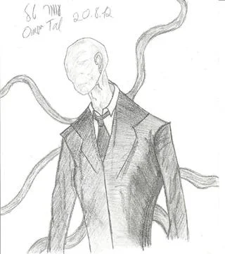 Slender man Stock Illustration