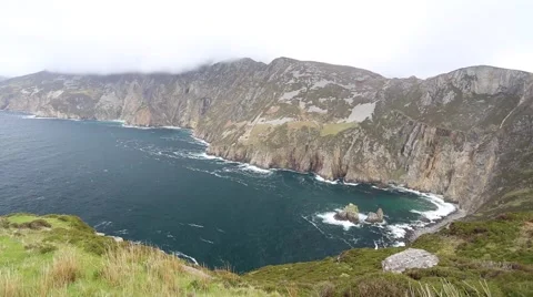 Sliabh Liag Cliffs, Donegal Stock Footage 46053503