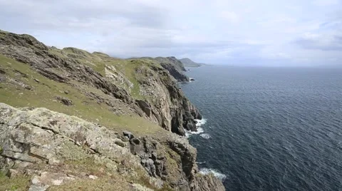 Sliabh Liag Cliffs, Donegal Stock Footage 46053509