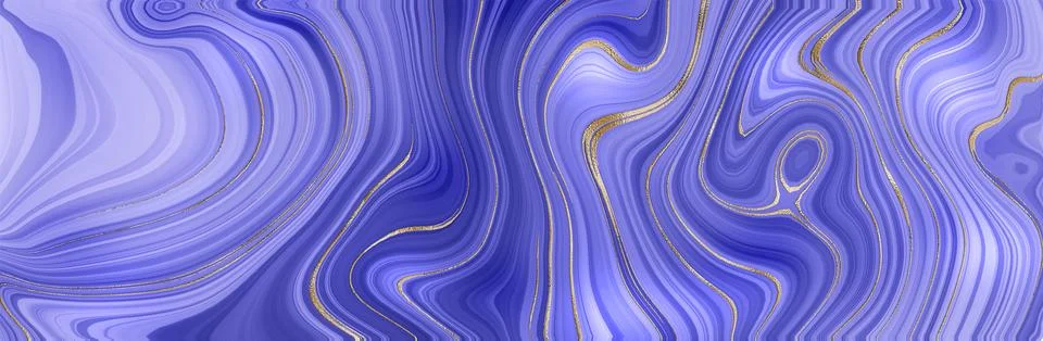Slice of agate marble in very peri colour Stock Illustration