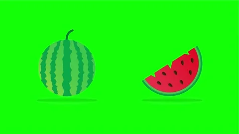 Slice and whole of watermelon fruit Stock-Footage 221220665