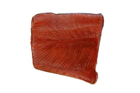 A slice of appetizing red fish beer snack Stock Photos