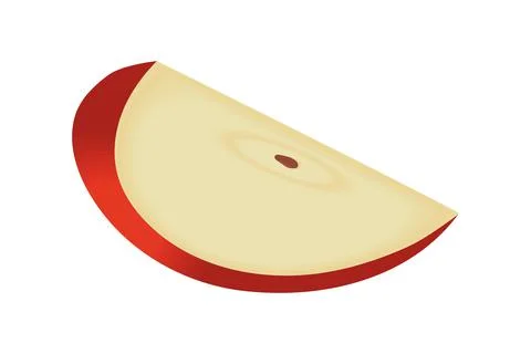 Slice apple icon Stock Illustration