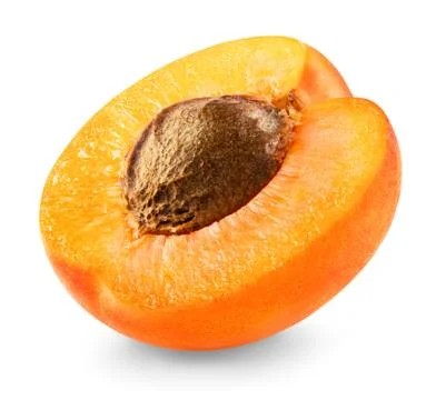 Slice apricots Stock Photos
