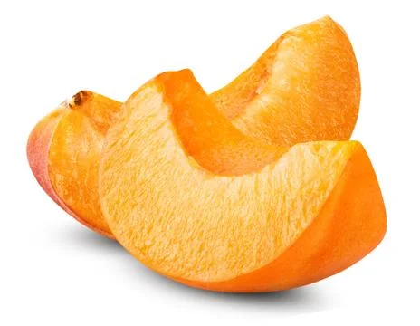 Slice apricots Stock Photos