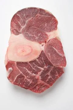 Slice of beef from the leg Stock Photos
