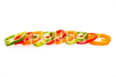 Slice Bell Pepper Stock Photos
