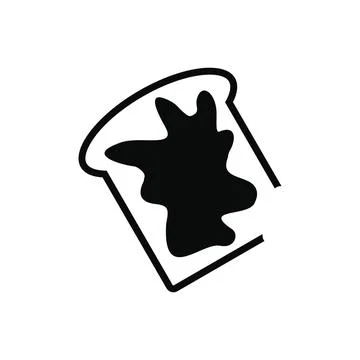 Slice of bread with honey 스톡 일러스트