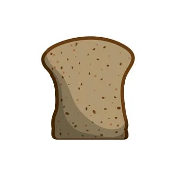 Slice of bread Illustrazione stock