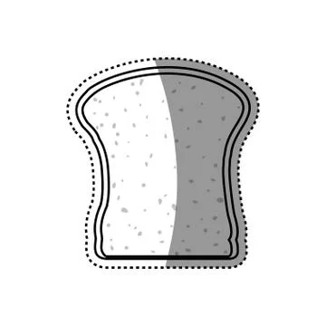 Slice of bread Illustrazione stock