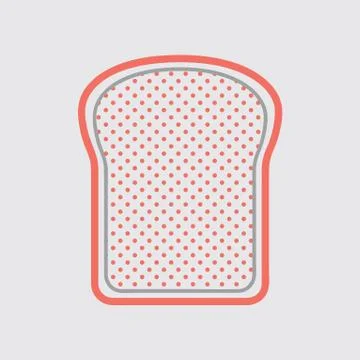 Slice of bread 스톡 일러스트