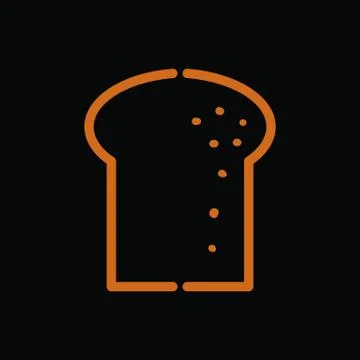 Slice of bread Illustrazione stock