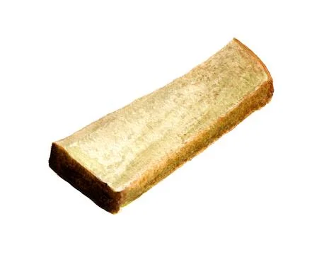 Slice of bread Stock Illustration