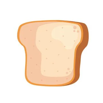 Slice of bread 스톡 일러스트
