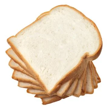 Slice bread isolated Stock Photos