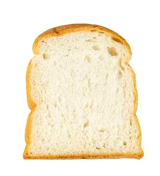 Slice bread isolated on white background Stock Photos