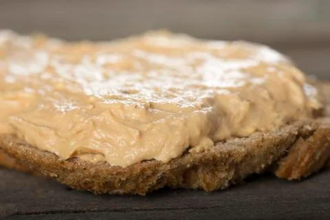 Slice bread with pate Stock Photos