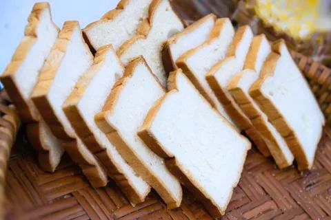 Slice of bread Stock Photos