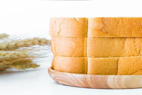 Slice of bread Stock Photos