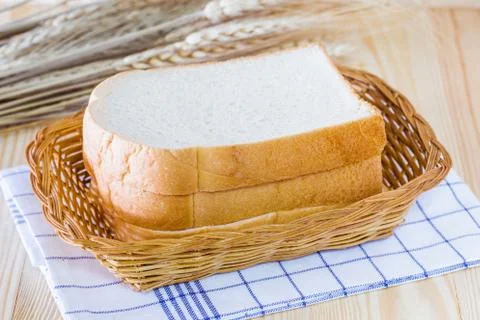 Slice of bread Stock Photos