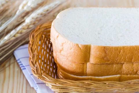 Slice of bread Stock Photos