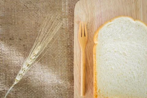 Slice of bread Stock Photos