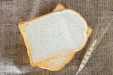 Slice of bread Stock Photos