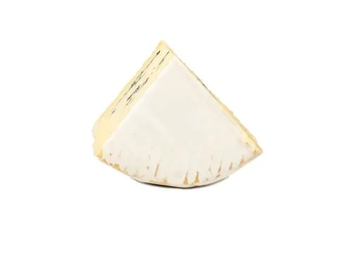 Slice brie cheese Stock Photos