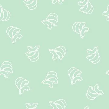 Slice bunch of avocado green line seamless pattern Stock Illustration