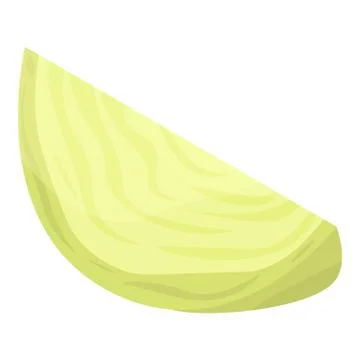 Slice of cabbage icon, isometric style Stock Illustration
