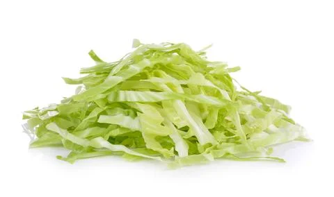 Slice cabbage on white background Stock Photos