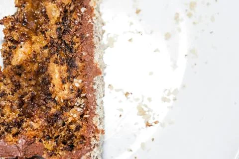 Slice of cake, close up Photos