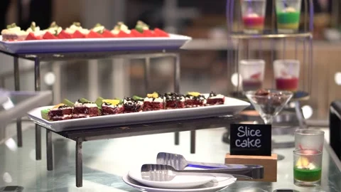 Slice Cake Stock Footage 276345754