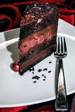 Slice of cake Stock Photos