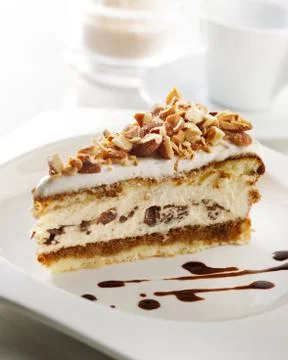 Slice of cake Stock Photos