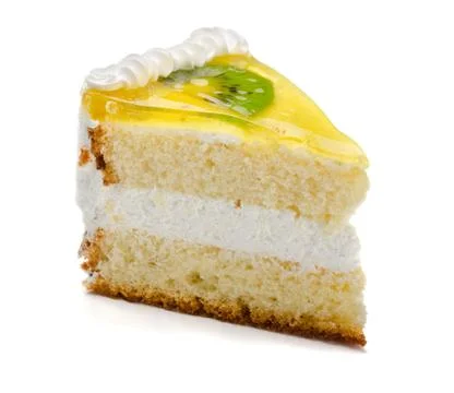 Slice of  cake Stock Photos