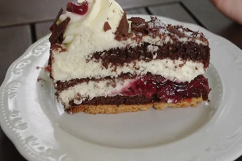 Slice of Cake On a plate. 動画素材 8761520