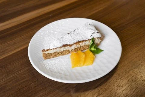 Slice of Cake Ready to Serve Foto stock