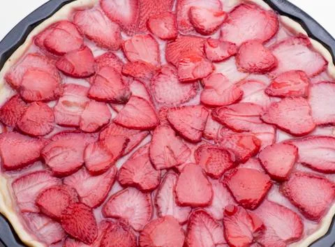 Slice cake red Stock Photos