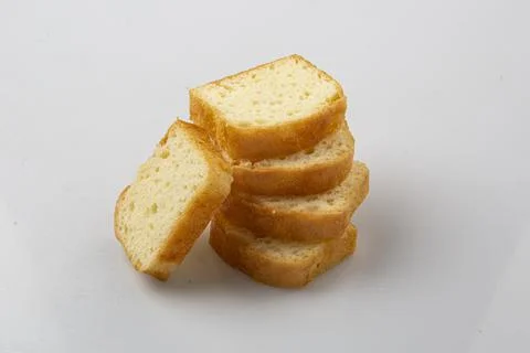 Slice cake in white background Stock Photos